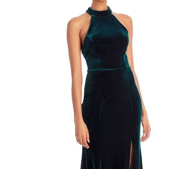 Short Black Velvet Dress Aqua Dresses Velvet Halter Gown Poshmark Short Black Velvet Dress Aqua Dresses Velvet Halter Gown Poshmark